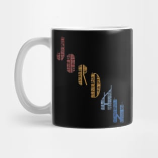 Jordan red yellow blue Mug